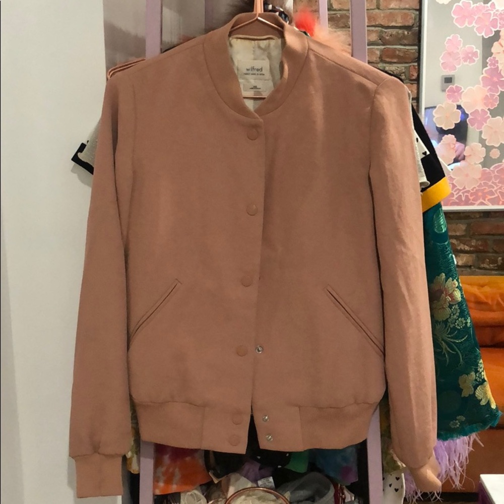 aritzia blush bomber